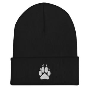 Wolf Paw Cuffed Beanie